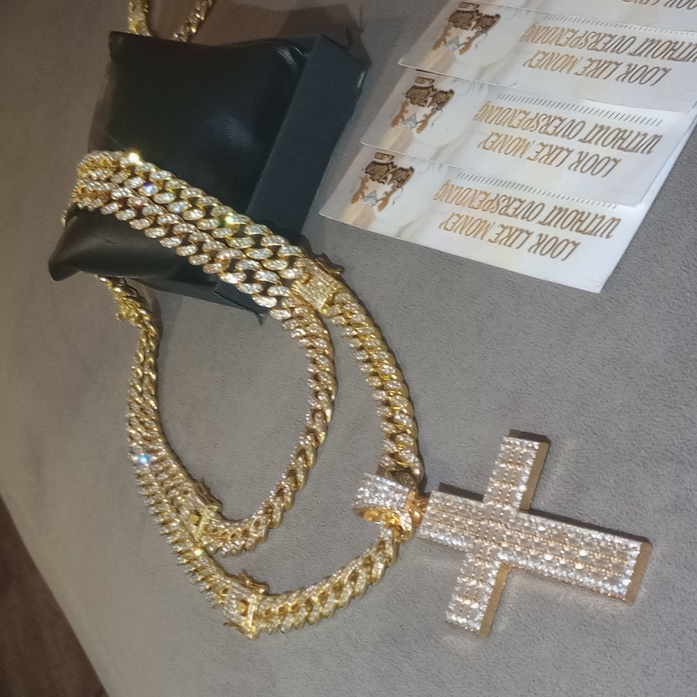Blessings 24" + Pendant & 18" Australian Prototypes. Real Lab Diamonds Vvs Clari